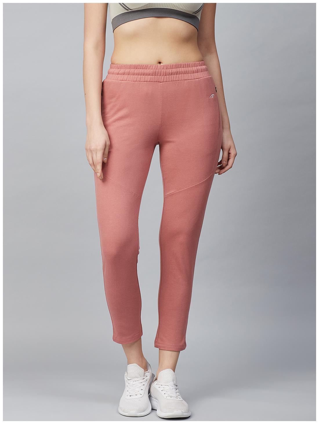 

Alcis Women Cotton Slim Fit Track Pants (Peach)