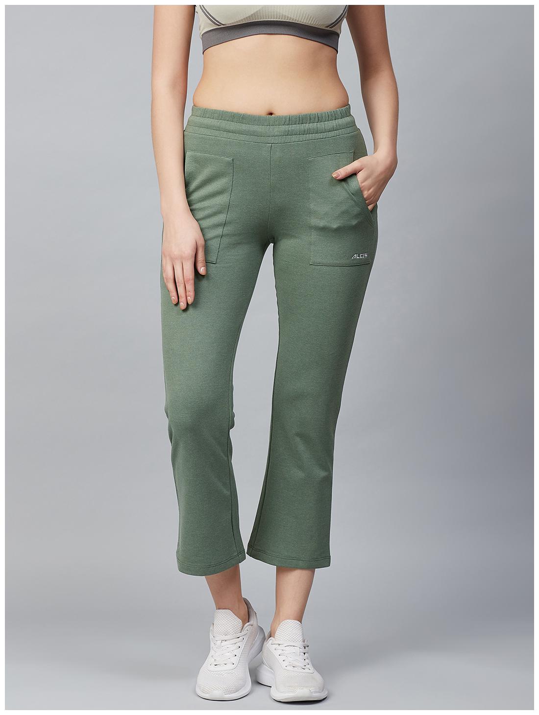 

Alcis Women Cotton Slim Fit Track Pants (Olive)