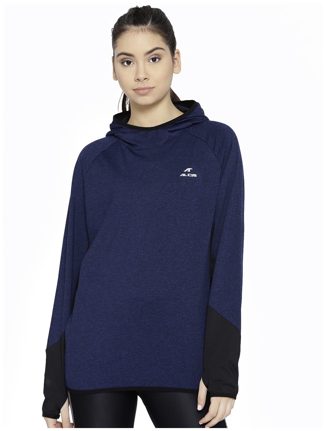 

Alcis Women Solid Hoodie - Blue