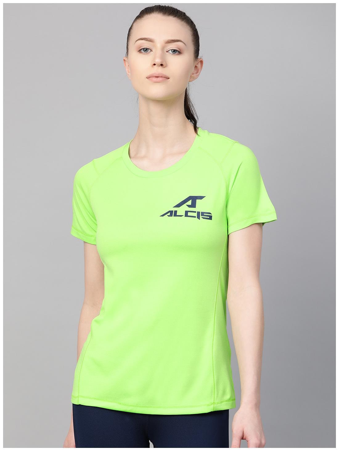 

Alcis Women Green Regular fit Round neck Polyester T shirt