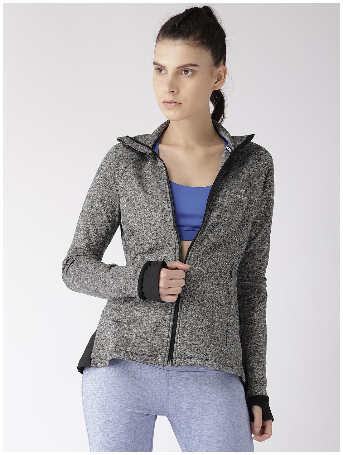 

Alcis Women Textured Sports Jacket - Black