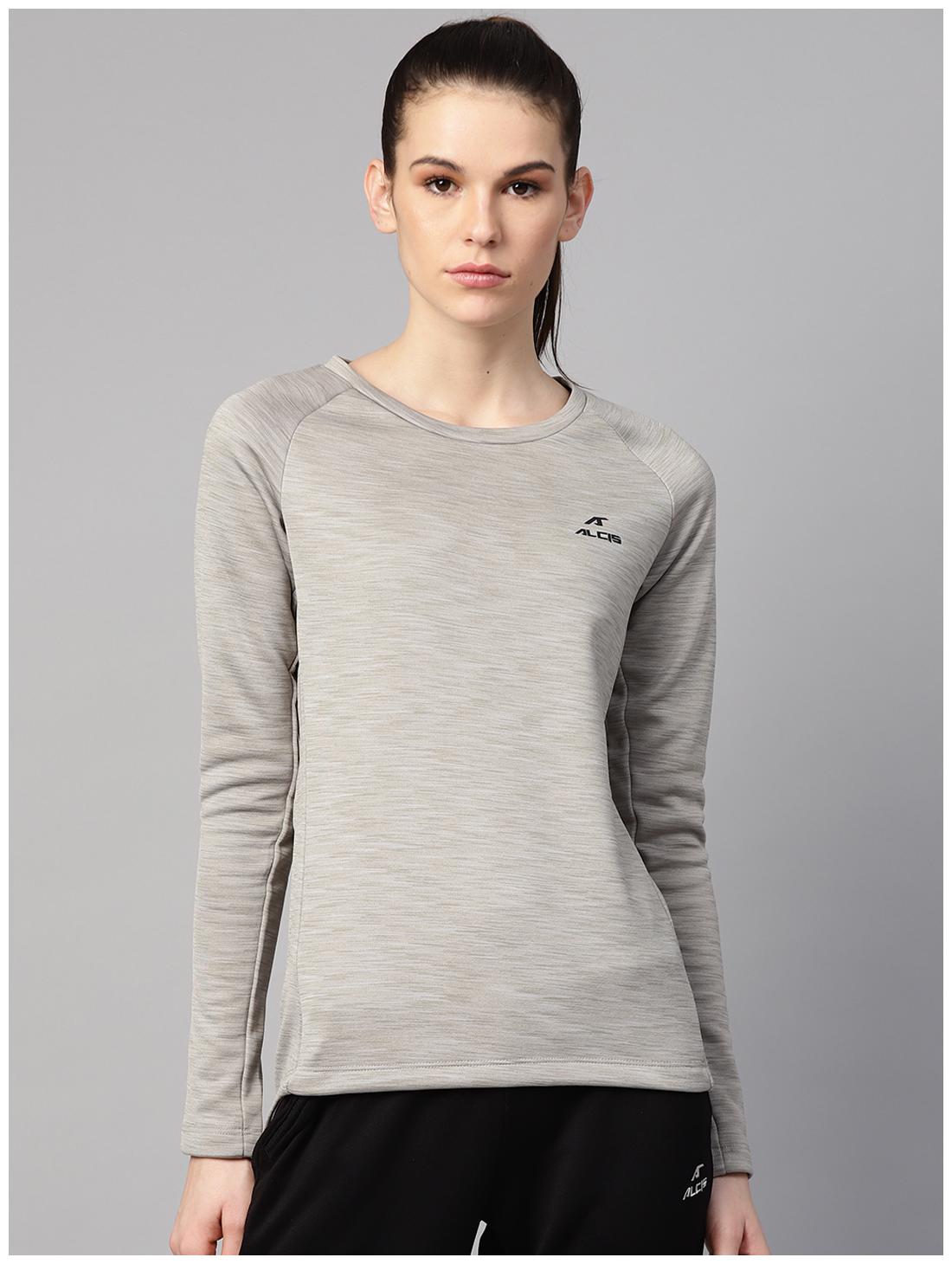 

Alcis Women Solid Sweatshirt - Grey