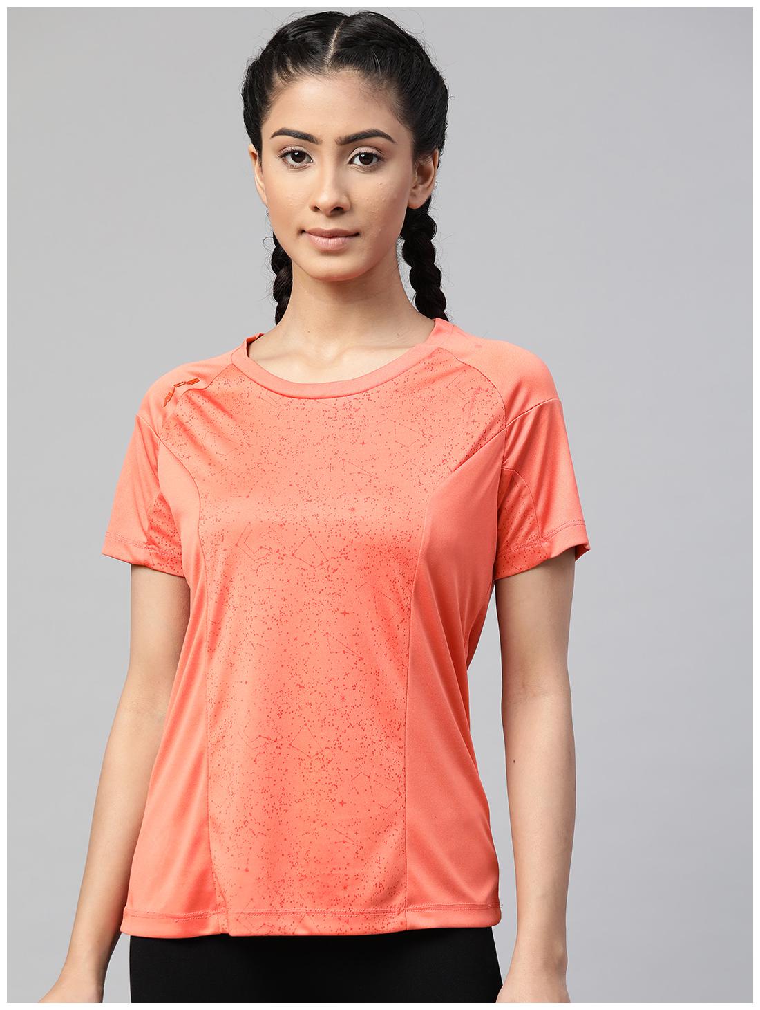 

Alcis Women Printed Sports T-Shirt - Orange