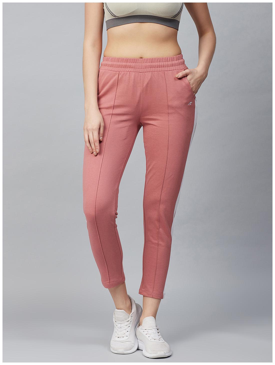 

Alcis Women Cotton Slim Fit Track Pants (Peach)