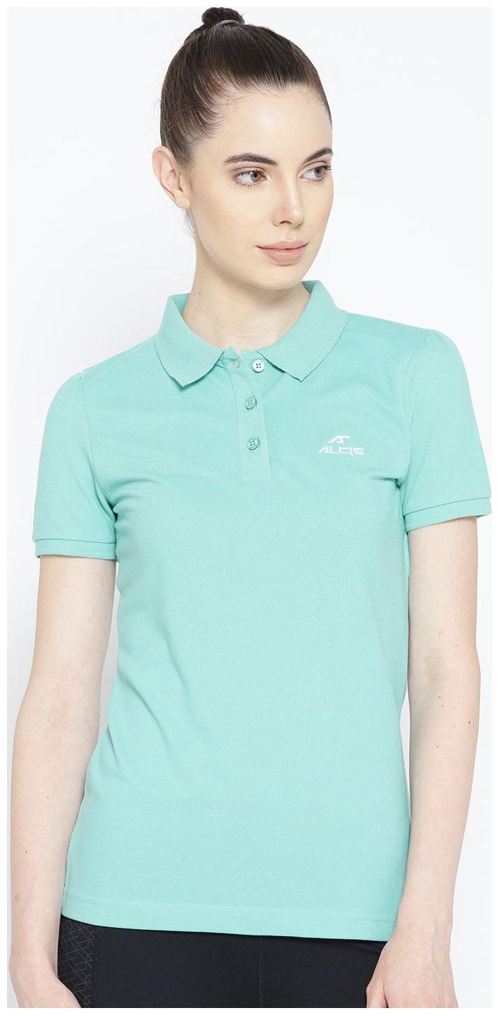 

Alcis Women Solid Sports T-Shirt - Turquoise
