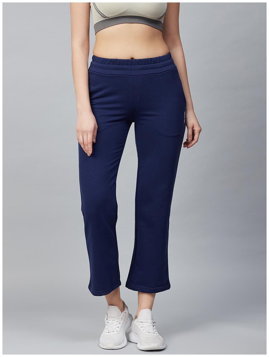 

Alcis Women Slim fit Polyester Solid Track pants - Navy