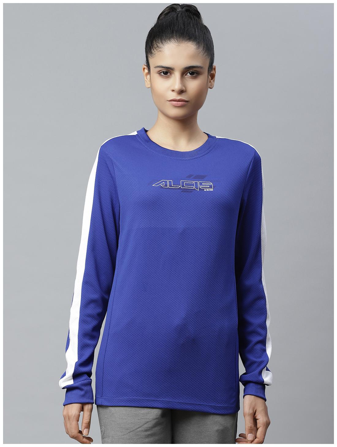 

Alcis Women Solid Sweatshirt - Blue