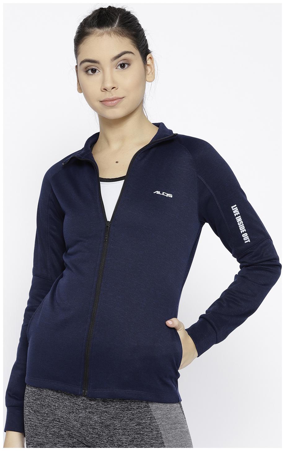 

Alcis Women Solid Sports Jacket - Blue