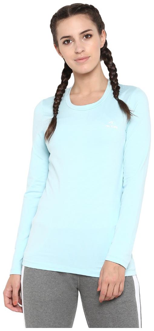 

Alcis Women Solid Sports T-Shirt - Blue