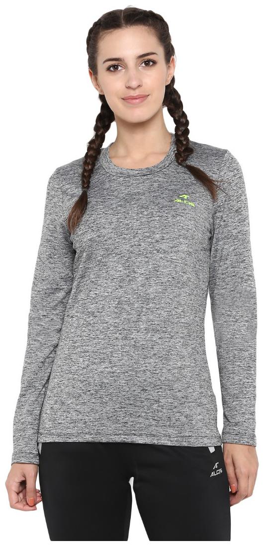 

Alcis Women Solid Sports T-Shirt - Black