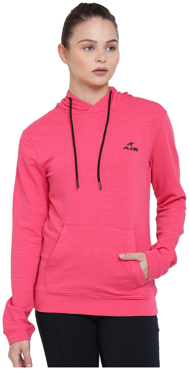 

Alcis Women Solid Sweatshirt - Pink