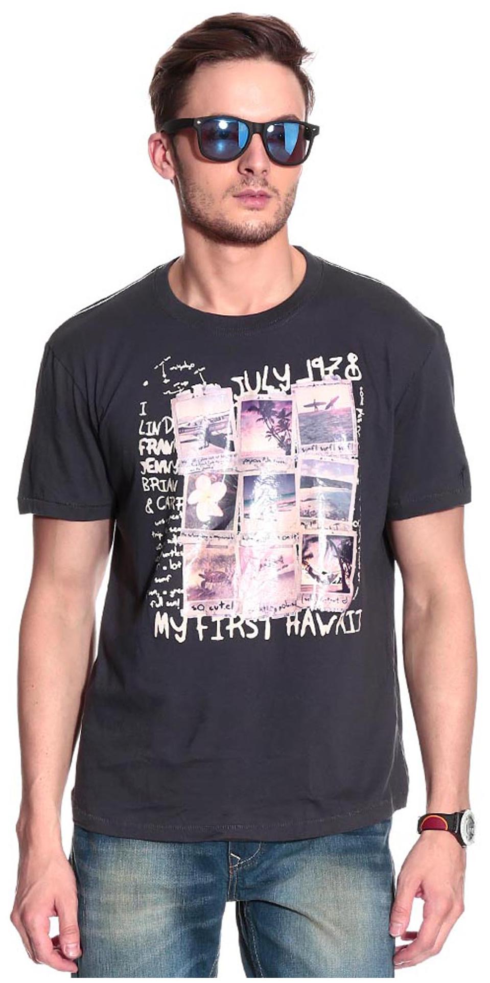 

Alcott Men White Regular fit Cotton Round neck T-Shirt