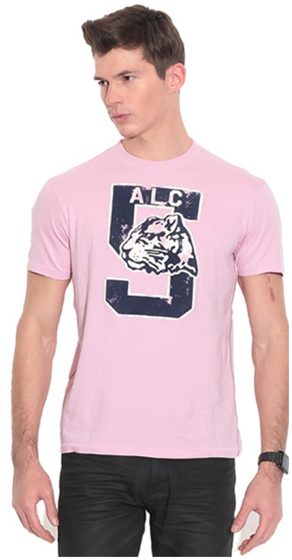 

Alcott Men Pink Regular fit Cotton Round neck T-Shirt