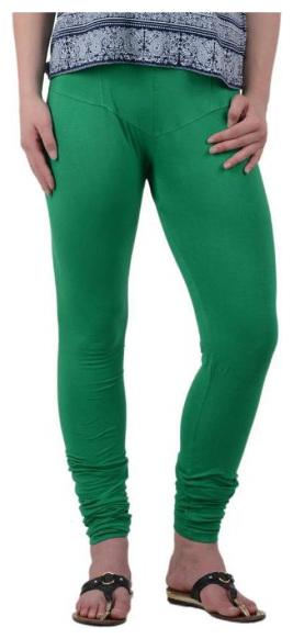 

Alisa Women Cotton Solid Leggings Green