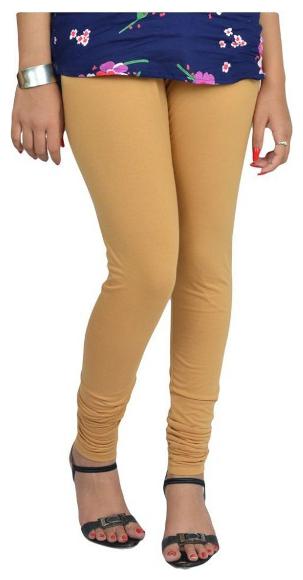 

Alisa Women Cotton Solid Leggings Beige
