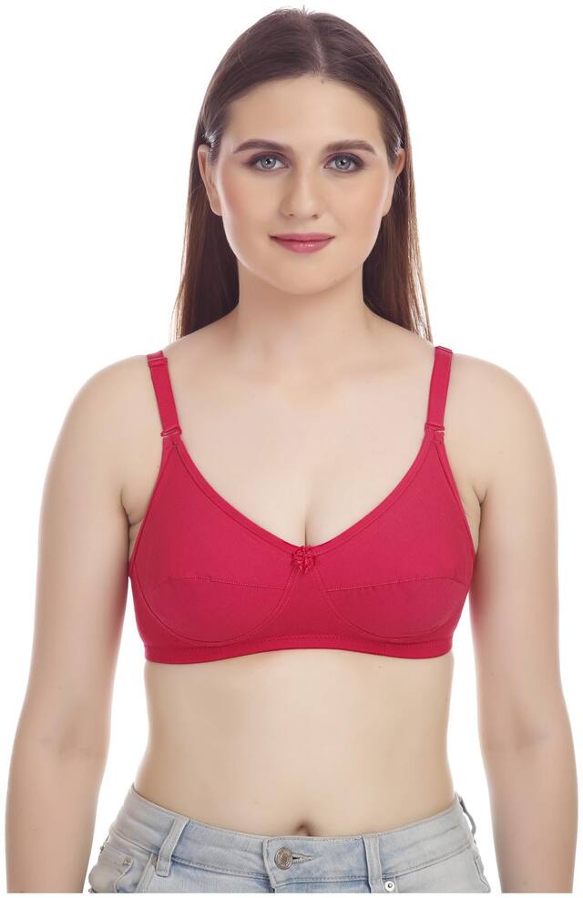 Alishan Non Padded Cotton T Shirt Bra - Pink