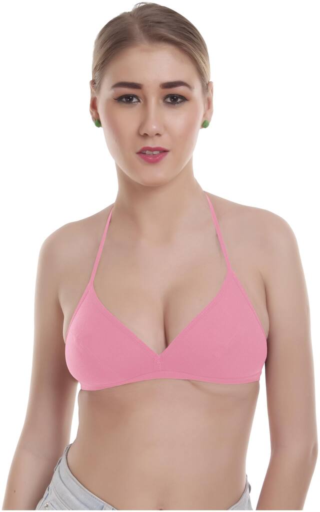 Alishan Non Padded Cotton T Shirt Bra - Pink