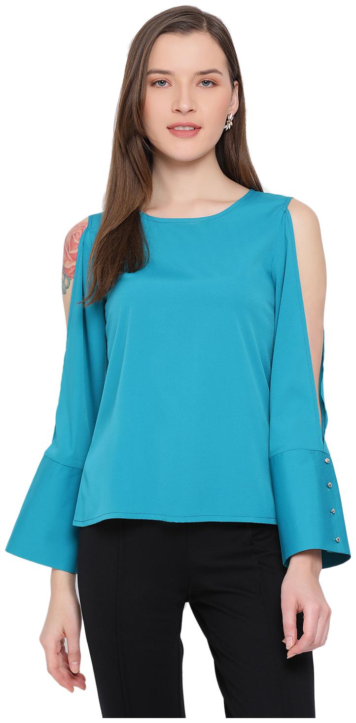 

All Ways You Women Solid Regular top - Blue