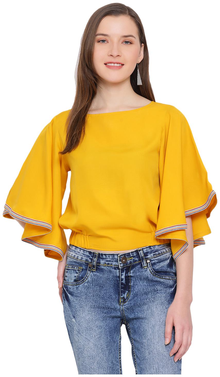 

All Ways You Women Solid Regular top - Yellow