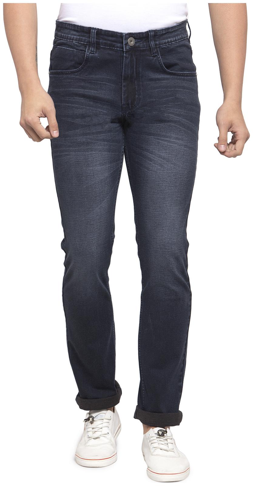 

Allen Cooper Men Navy Blue Slim Fit Jeans