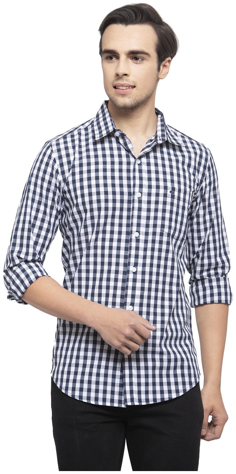 

Allen Cooper Men Assorted Checked Slim Fit Casual Shirt
