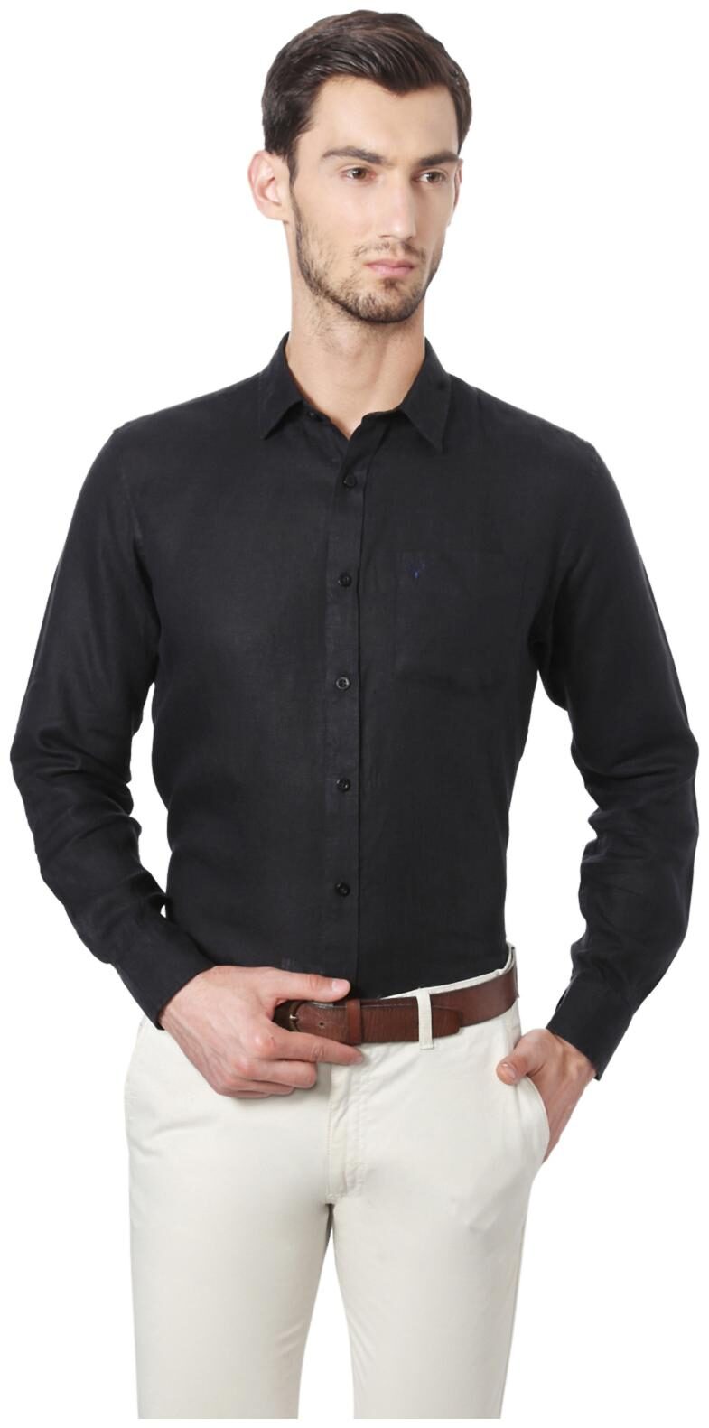 

Allen Solly Men Slim fit Formal Shirt - Black