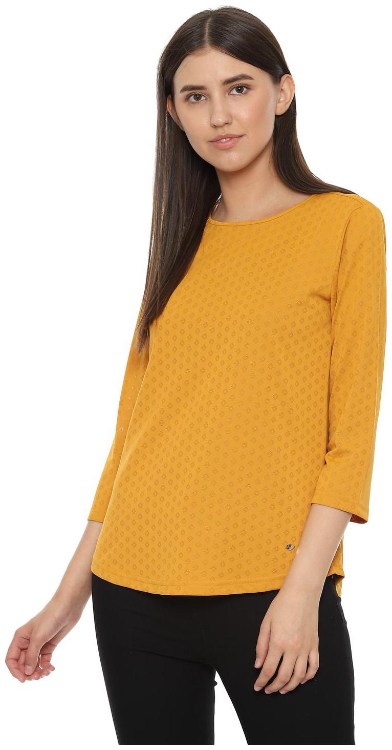

Allen Solly Women Printed Regular top - Yellow
