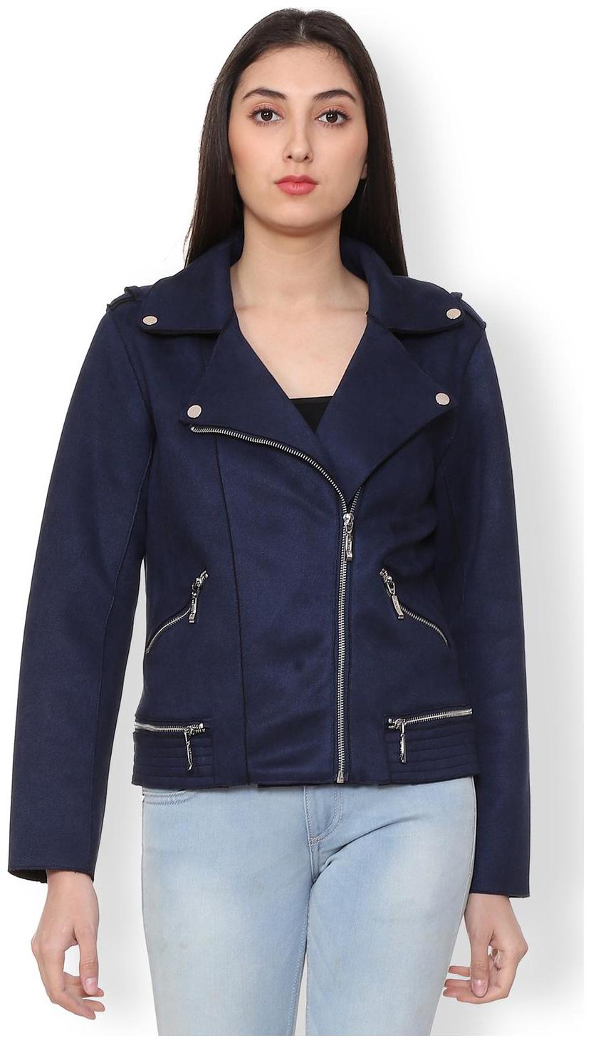 

Allen Solly Women Solid Regular Jacket - Blue