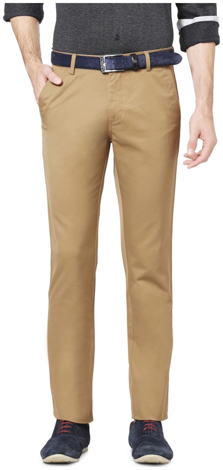 

Allen Solly Men Brown Solid Regular fit Regular trousers