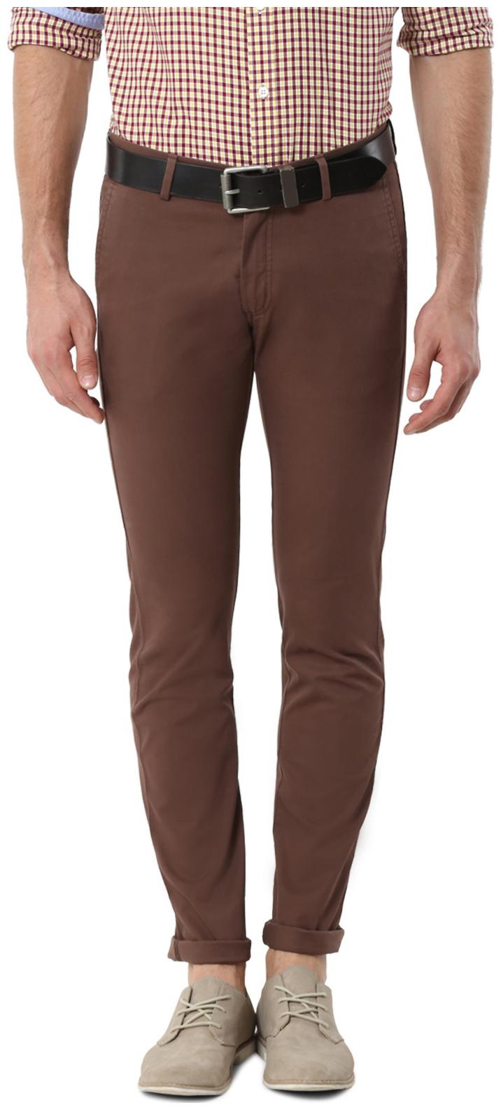 

Allen Solly Men Brown Solid Slim fit Chinos