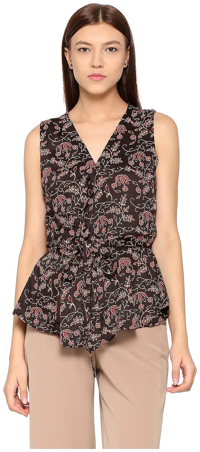 

Allen Solly Women Printed Regular top - Brown
