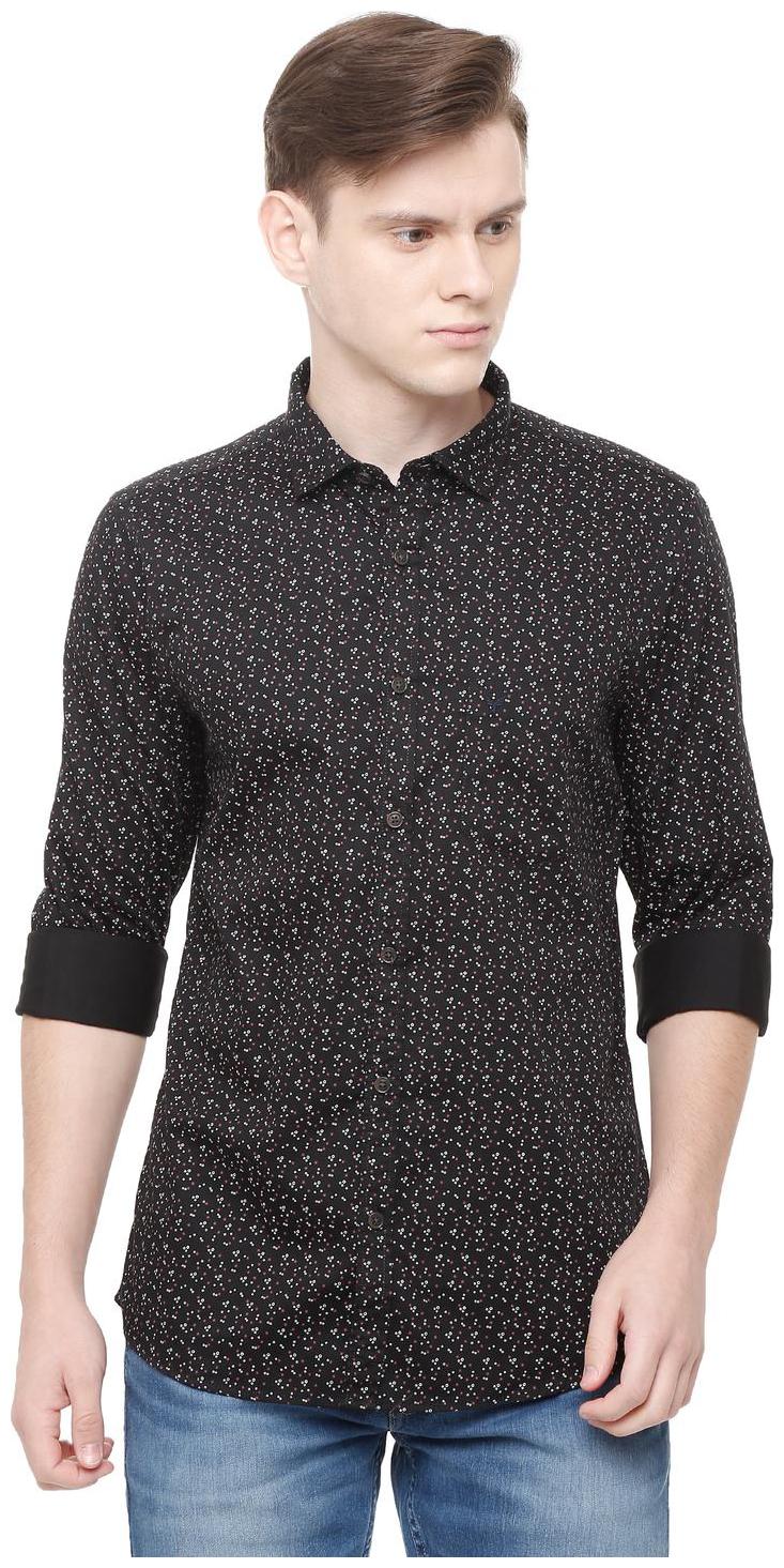 

Allen Solly Men Black Printed Regular Fit Casual Shirt