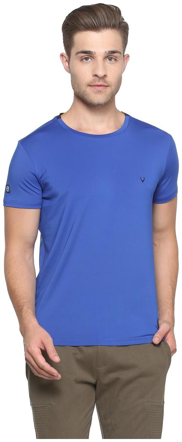 

Allen Solly Men Blue Regular fit Polyester Round neck T-Shirt - Pack Of 1
