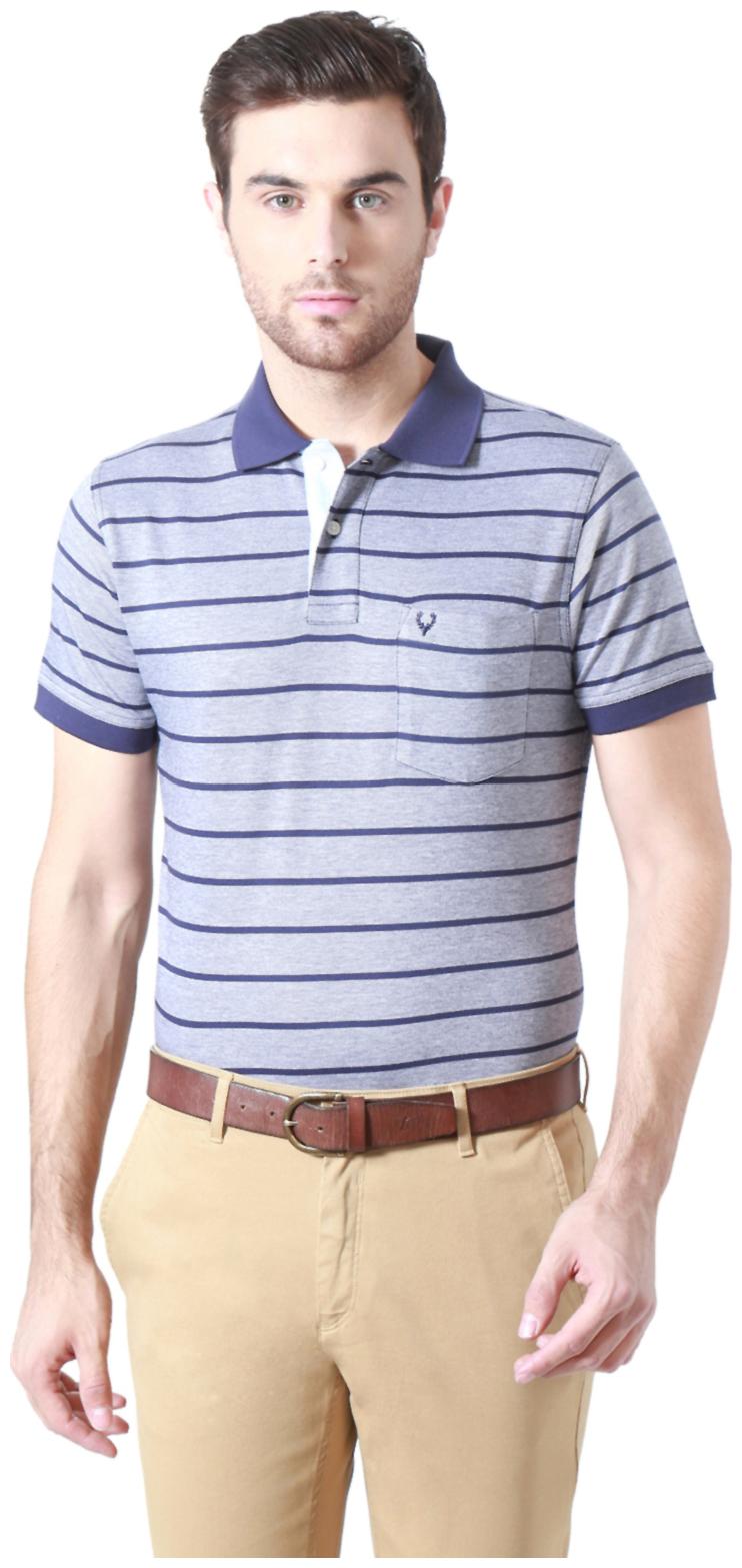 

Allen Solly Men s Regular Fit T-Shirt - Blue