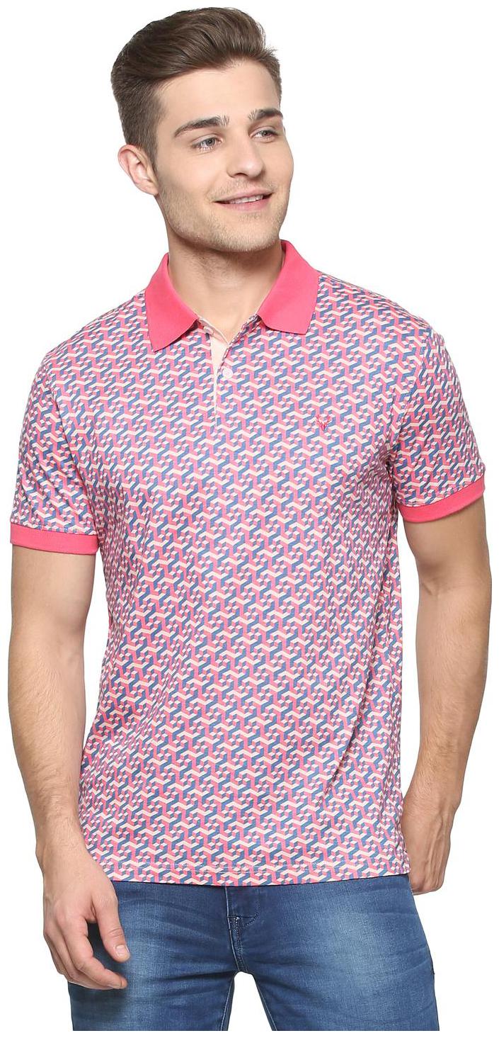 

Allen Solly Men Pink Regular fit Cotton Polo collar T-Shirt - Pack Of 1