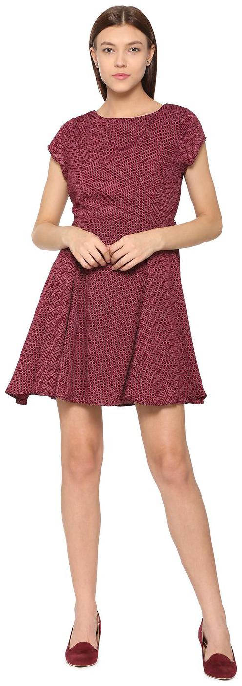 

Allen Solly Pink Printed A-line dress