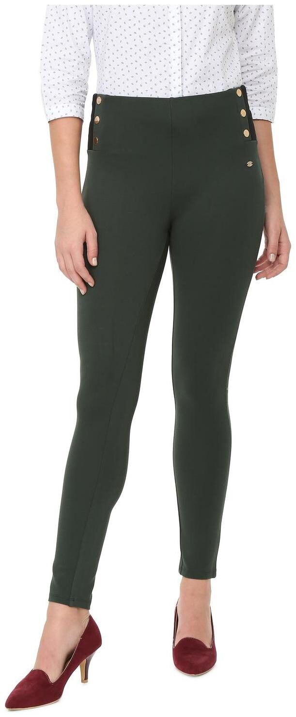 

Allen Solly Women Green Regular fit Regular pants