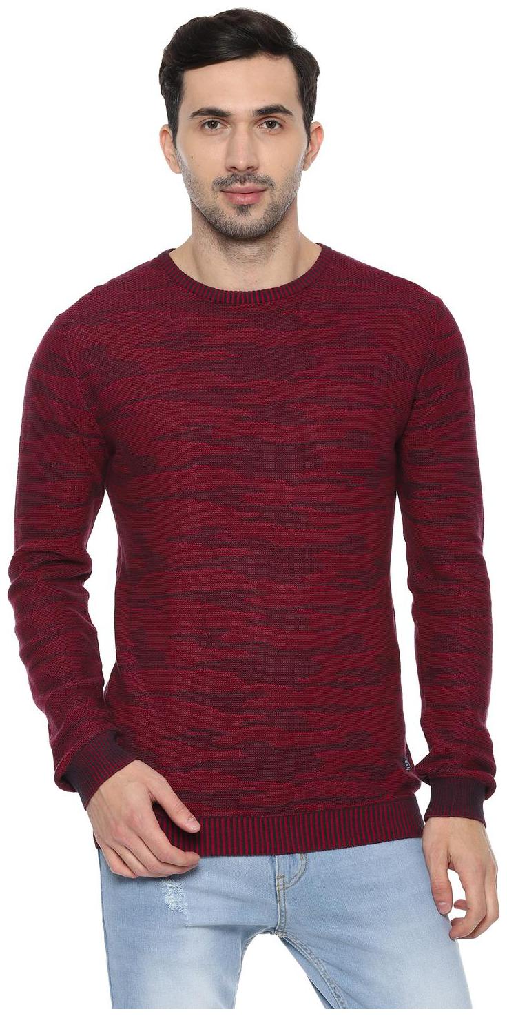

Allen Solly Men Cotton Pullover Red