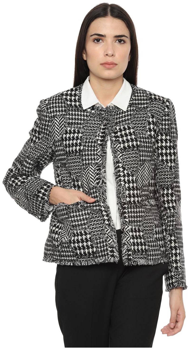 

Allen Solly Women Self Design Regular Jacket - Black