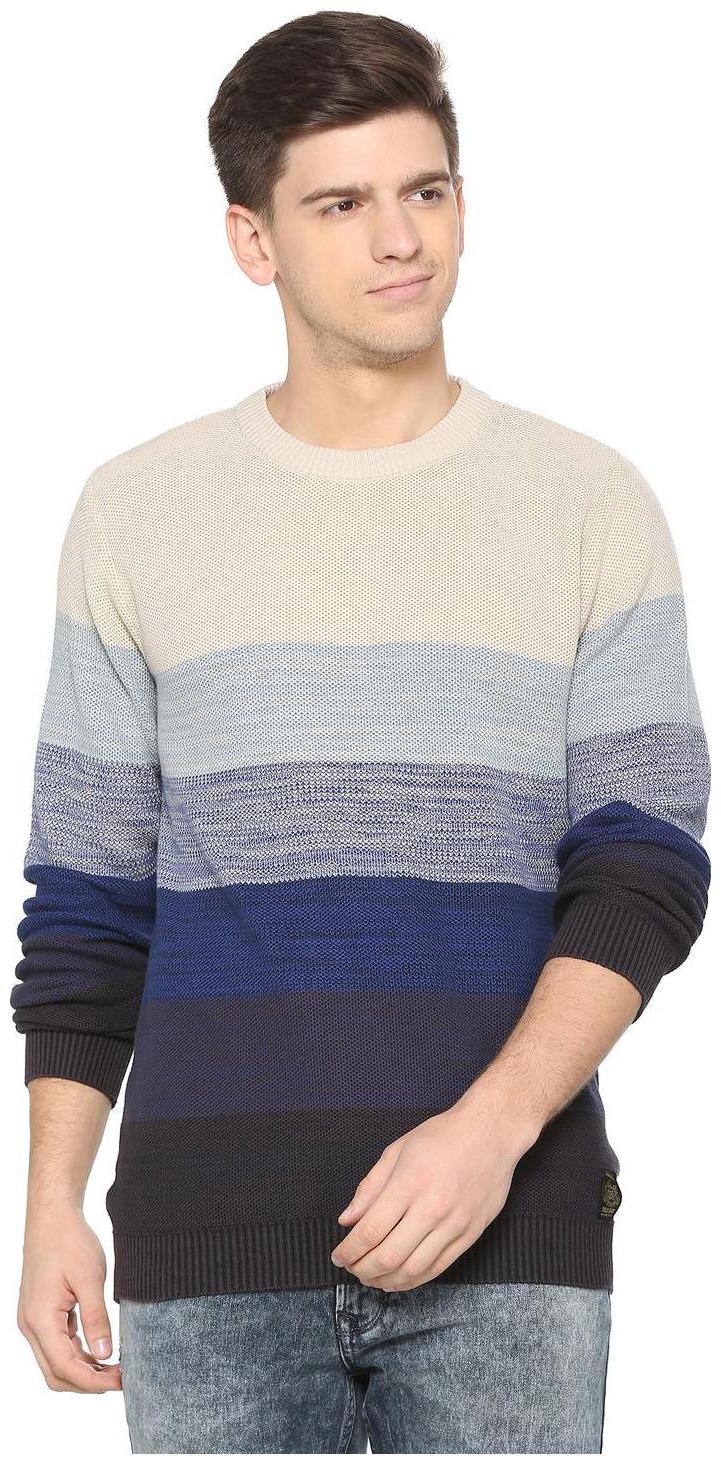 

Allen Solly Men Blue Round neck Pullover