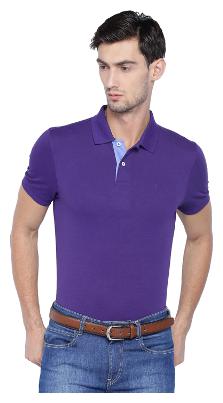 

Allen Solly Men Blue Regular fit Cotton Blend Polo collar T-Shirt - Pack Of 1