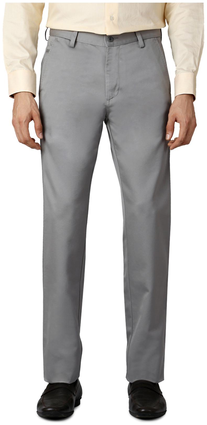 

Allen Solly Men Solid Regular Fit Formal Trouser - Grey