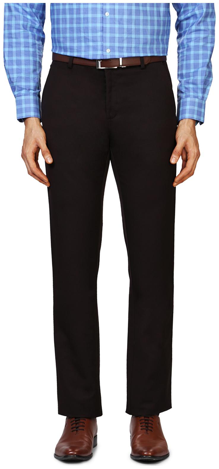 

Allen Solly Men Solid Regular Fit Formal Trouser - Black