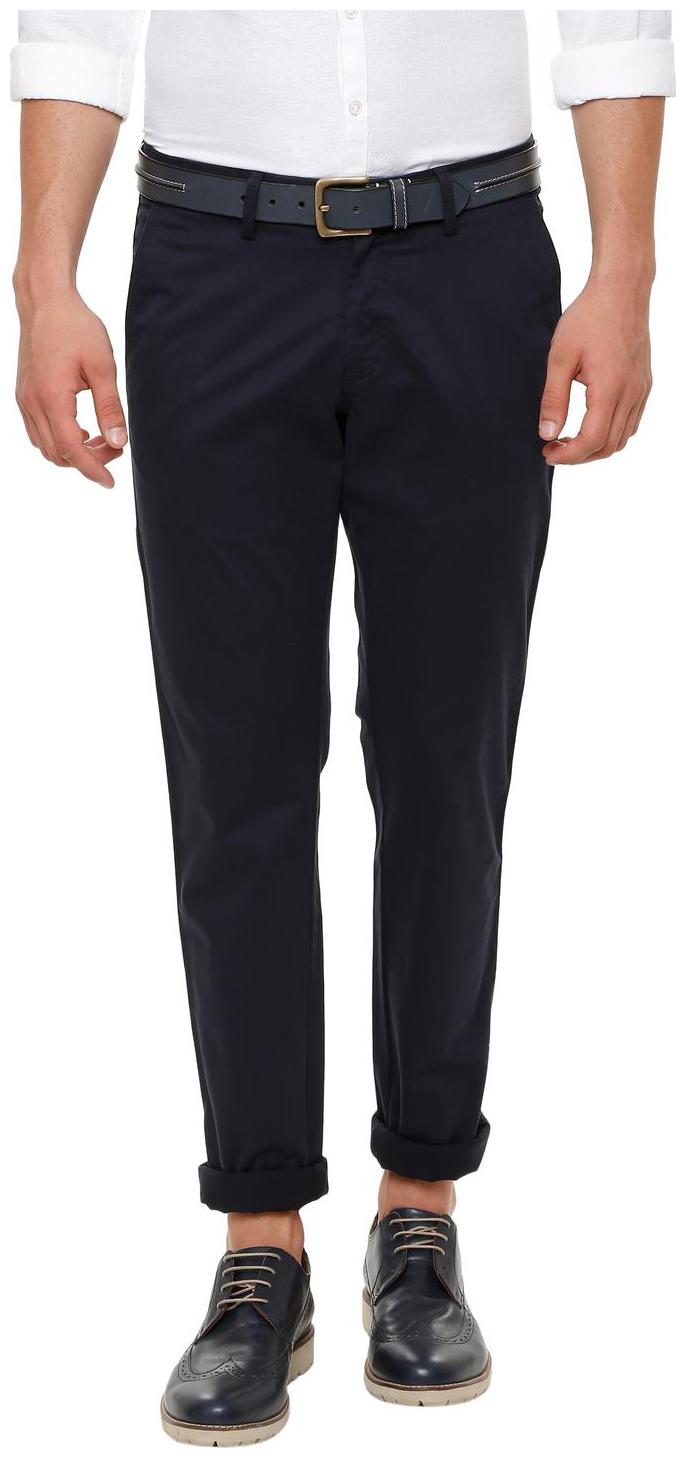 

Allen Solly Men Blue Solid Slim fit Regular trousers