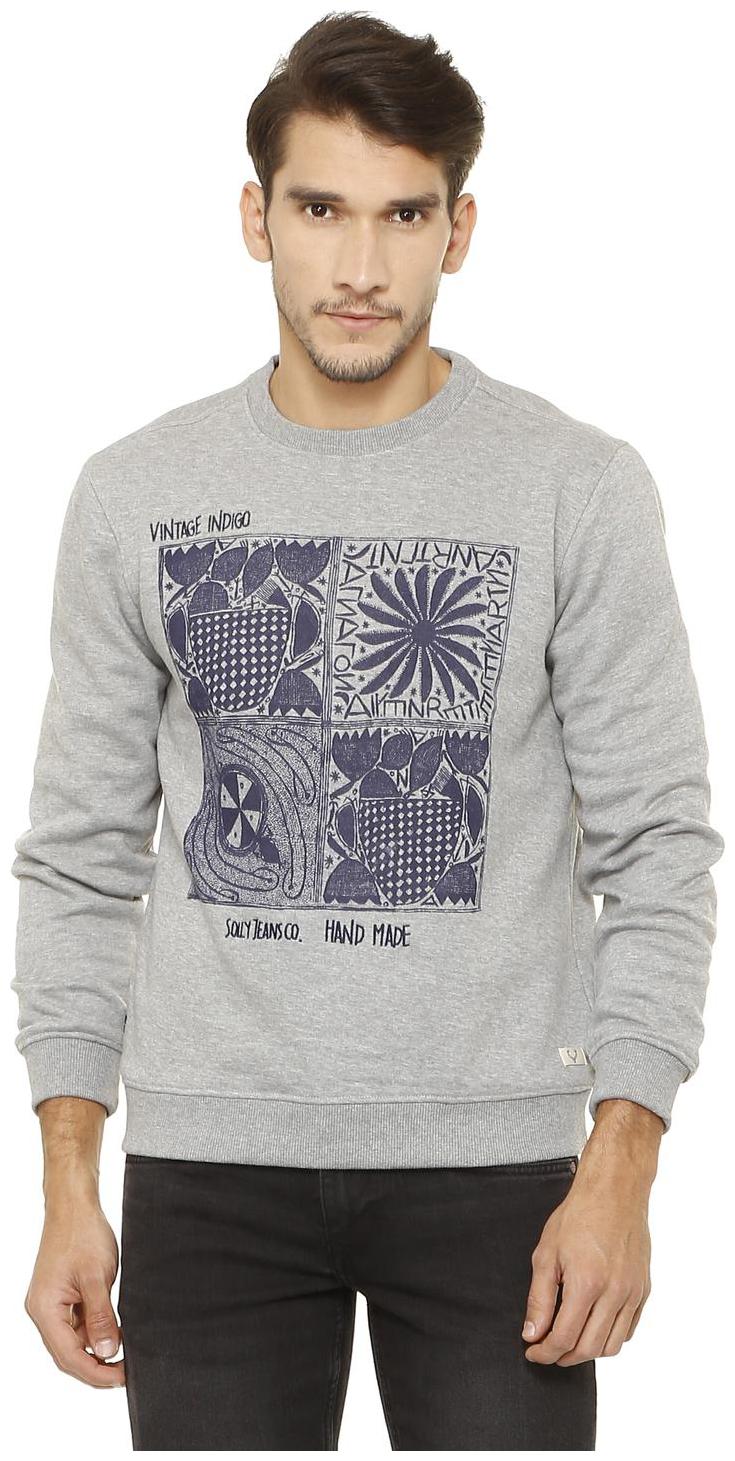 

Allen Solly Men Grey Round neck Sweatshirt