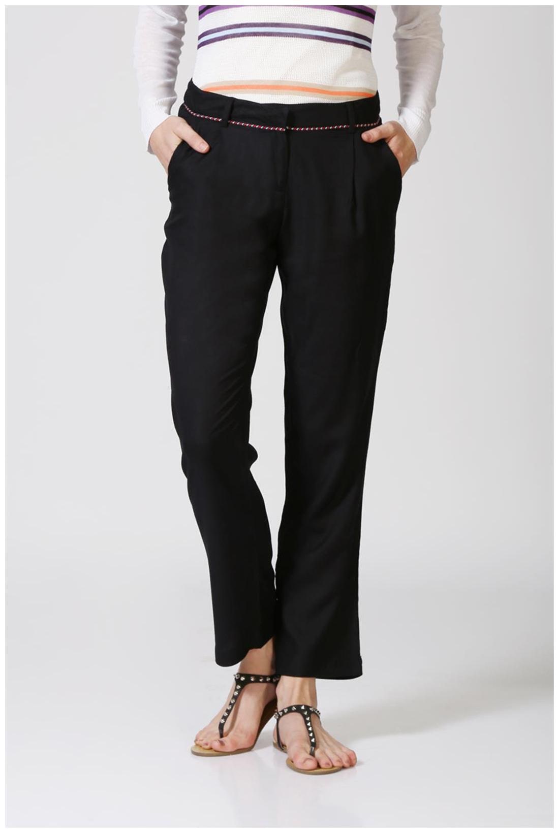 

Allen Solly Women Black Regular fit Regular pants