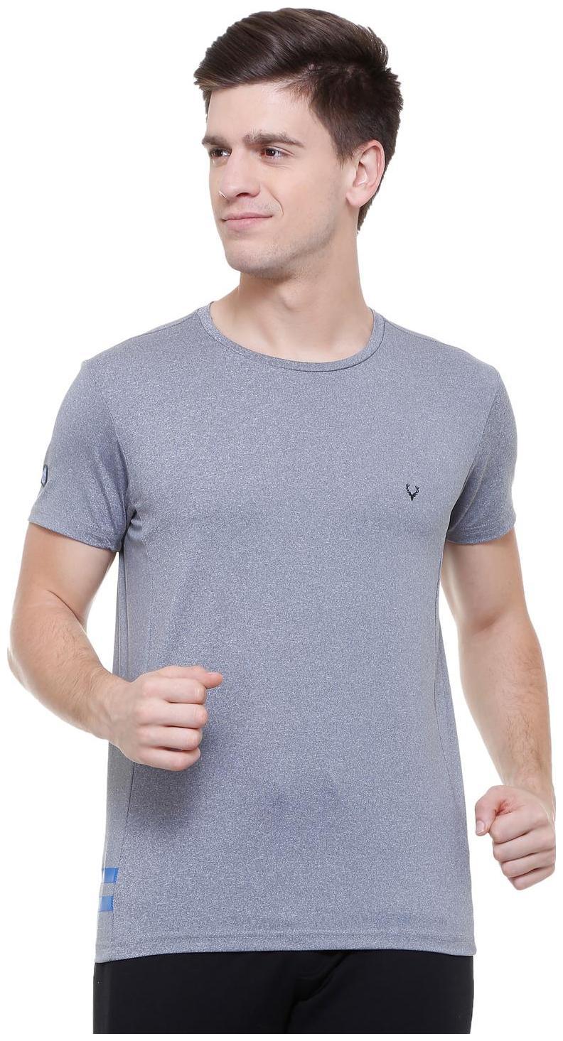 

Allen Solly Men Grey Regular fit Polyester Round neck T-Shirt - Pack Of 1