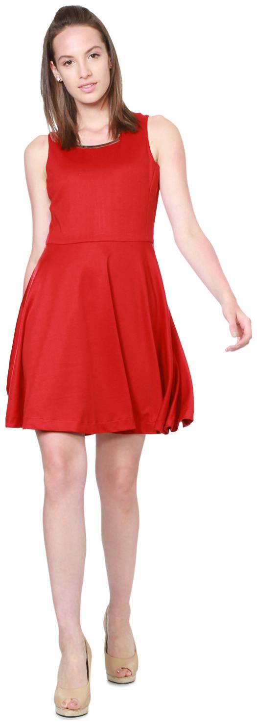 

Allen Solly Red Solid A-line dress