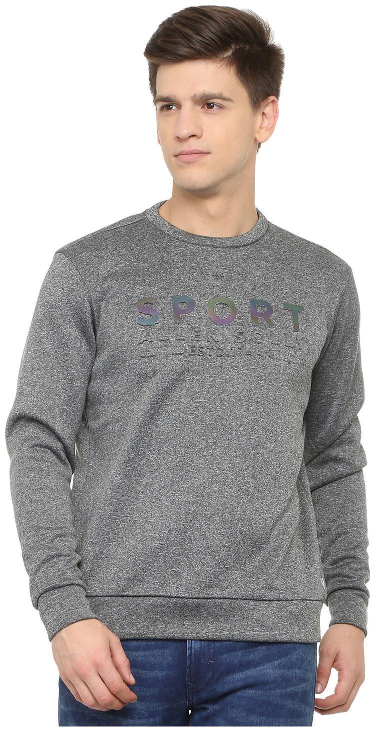 

Allen Solly Men Grey Round neck Sweatshirt
