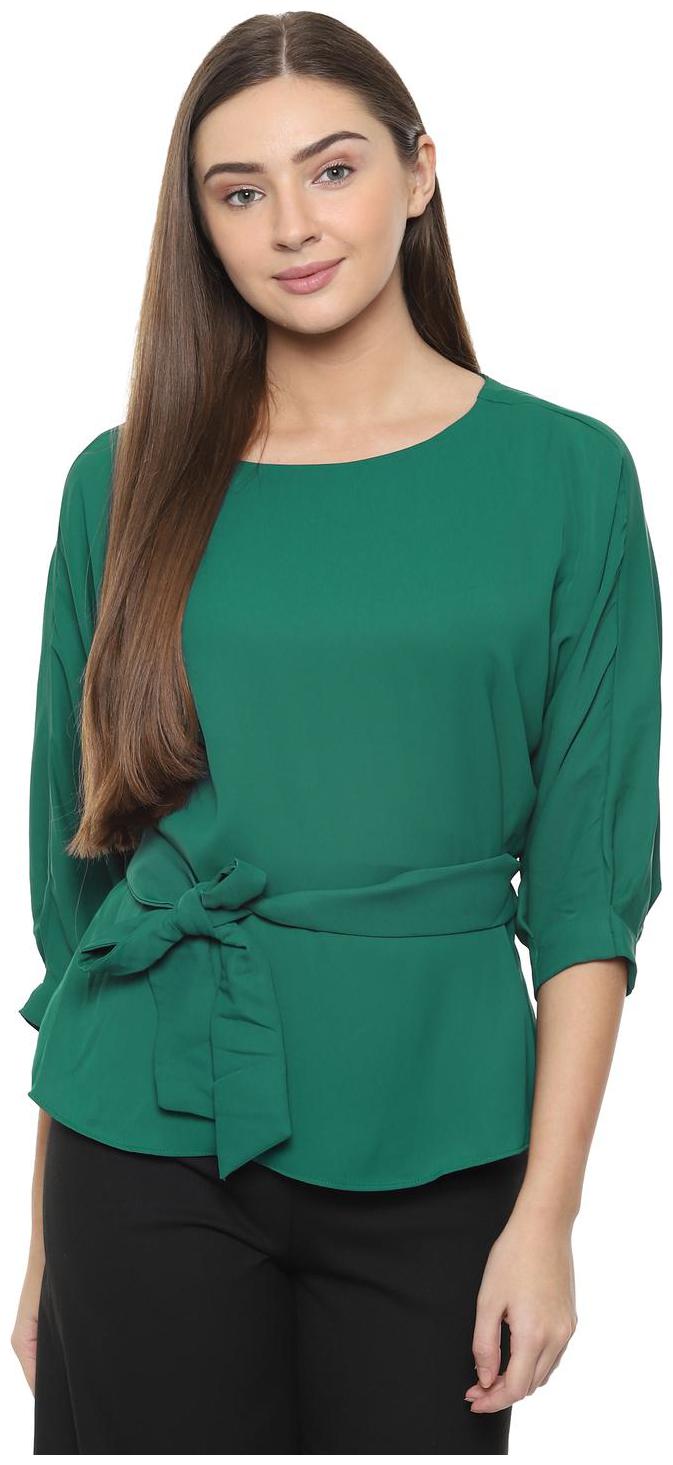 

Allen Solly Women Solid Regular tunic - Green